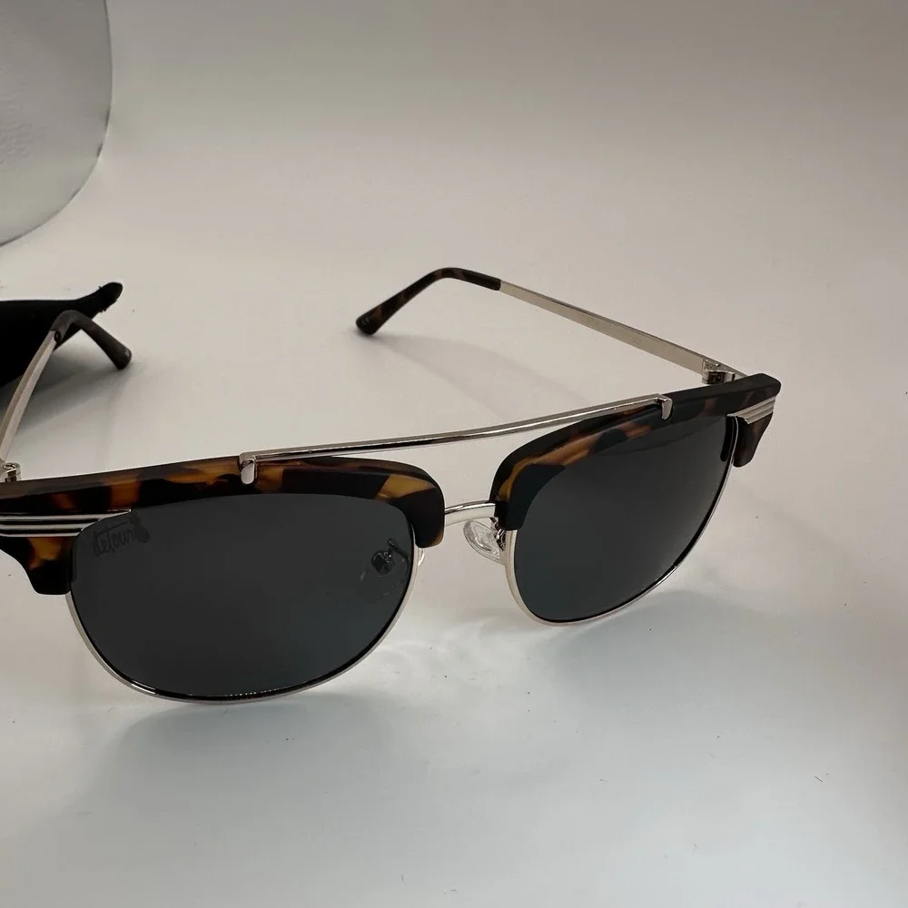 Detour Castaway M Sunglasses Polarized Lenses‎ Gold Metal Tortiseshell Unisex